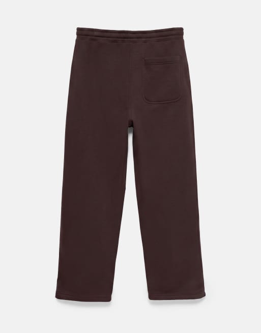 Pull&Bear baggy joggers in chocoladebruin, 7 van 7