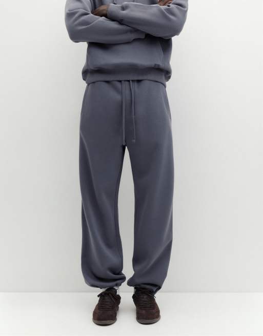 Pull&Bear Baggy joggers in grey blue, 4 of 7