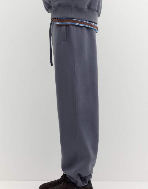 Pull&Bear Baggy joggers in grey blue, 5 of 7
