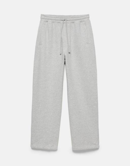 Pull&Bear baggy joggingbukser i gråmeleret, 6 af 7