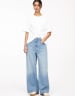 Pull&Bear baggy oversized wide leg jeans in black