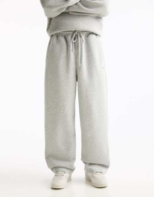 Grey Sweatpants Baggy Comfy Tracksuit Bottoms Pull&Bear Baggy