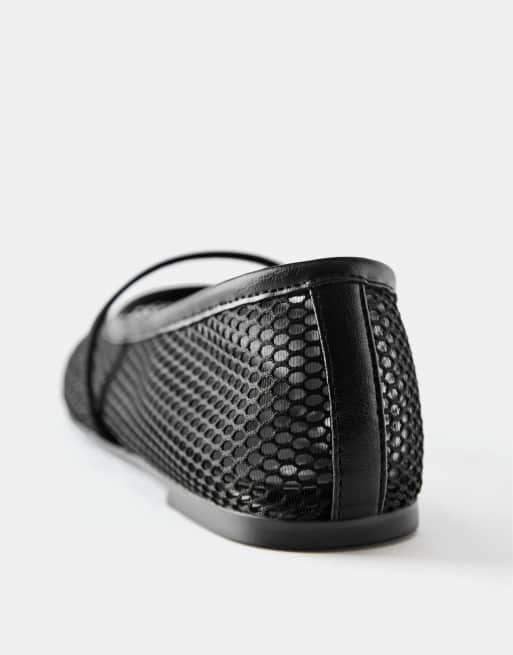 Pull&Bear ballerine in rete nere, 3 di 5
