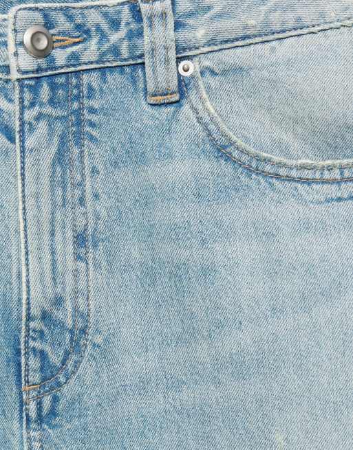 Pull&Bear Balloon fit baggy jeans in pale indigo, 7 of 7