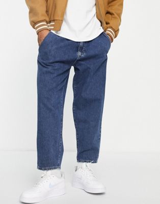 Pull&Bear balloon fit jeans in blue