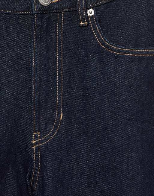 Pull&Bear Balloon jeans med bälteshällor i marinblå, 7 av 7