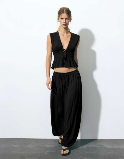 Pull&bear bambula set in black - view 1