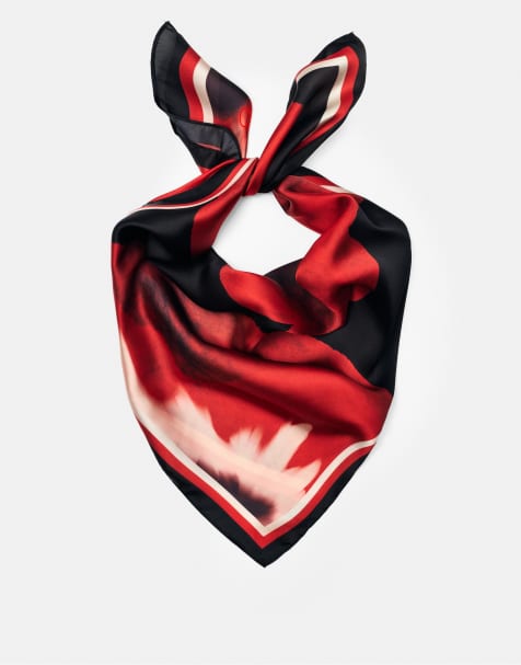 Pull&Bear - Bandana à imprimé coquelicot - Rouge - view 1