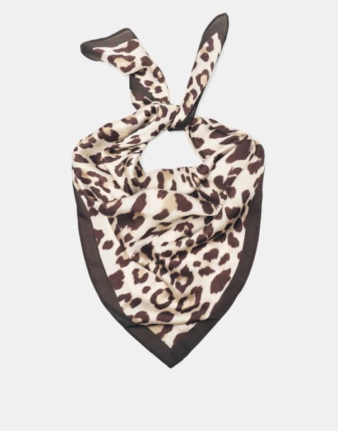 Pull&Bear - Bandana à imprimé léopard - Marron - view 1