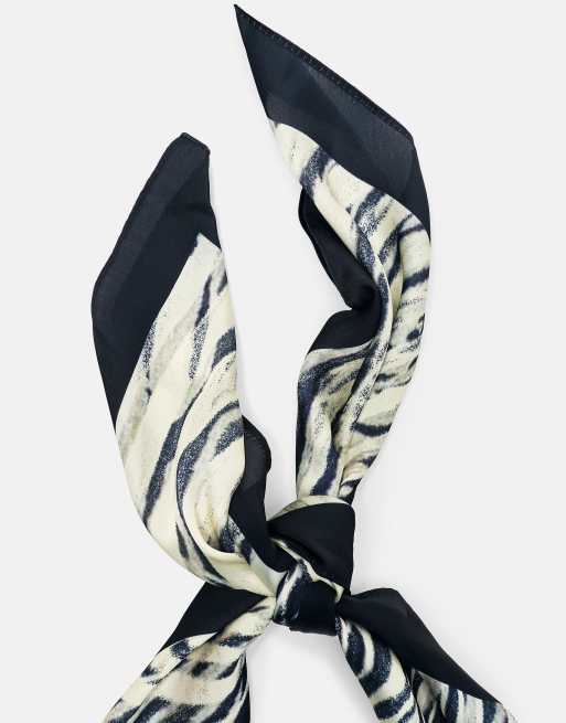 Pull&Bear bandana imprimé zèbre multicolore, 5 de 5