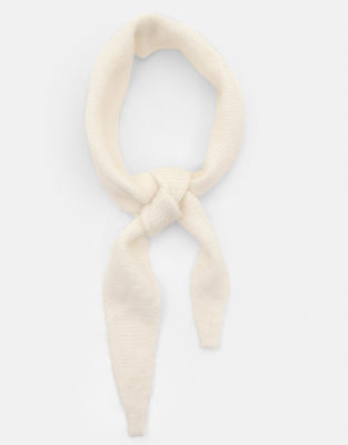 Pull & Bear - Bandana-Schal aus Strick in Beige-Neutral