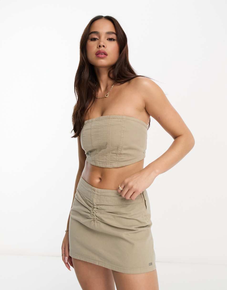 Strappy corset top - pull&bear