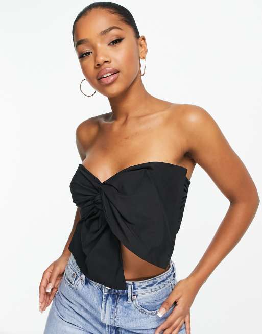 Check strapless top - PULL&BEAR