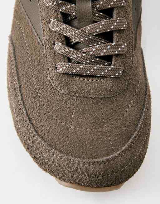 Pull&Bear barefoot leren sneakers in bruin, 5 van 5