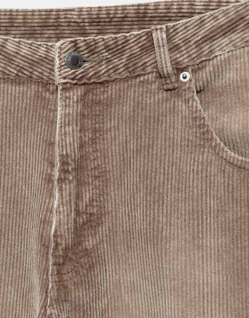 Pull&Bear Barrel-Cordhose in Grau, 5 von 6