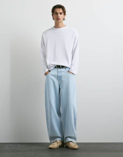 Pull&Bear Barrel-Jeans in Hellblau - view 1