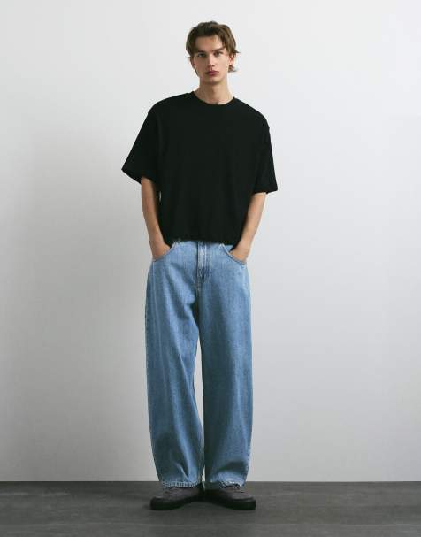 Pull&Bear barrel jeans in lichtblauw - view 1