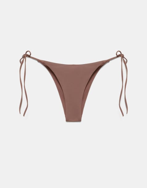 Pull&Bear - Bas de bikini - Marron taupe - view 1