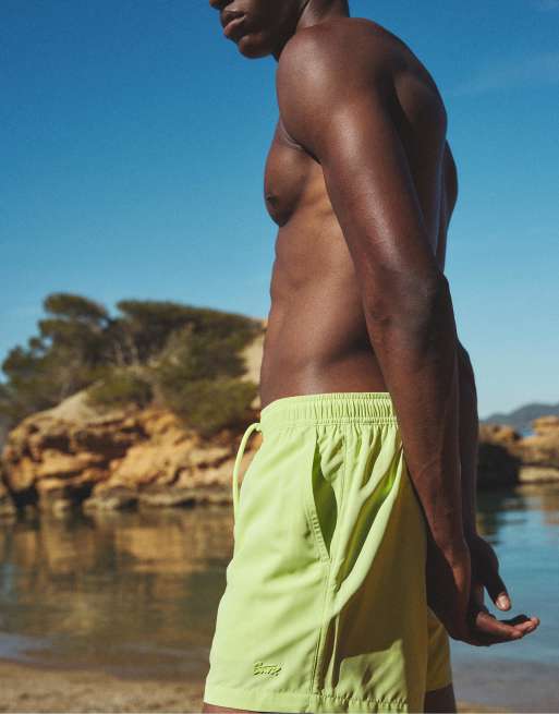 Pull&Bear – Basic-Badehose in Limettengrün, 3 von 3