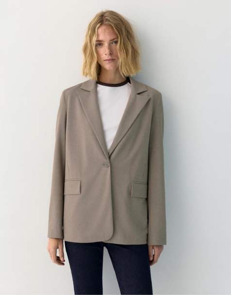 Pull&Bear - Basic blazer in bruin - view 1