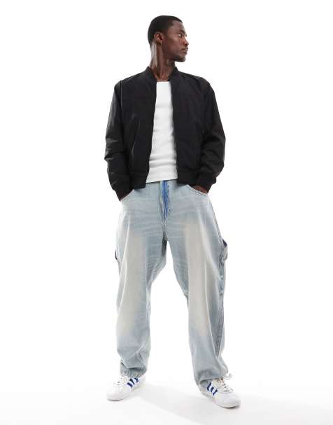 Pull&Bear - Basic bomberjack in zwart - view 1