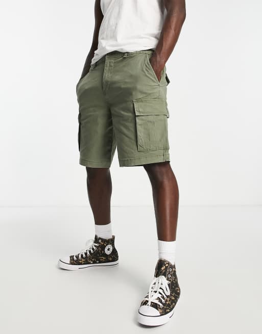 Pull&Bear basic cargo shorts in khaki | ASOS