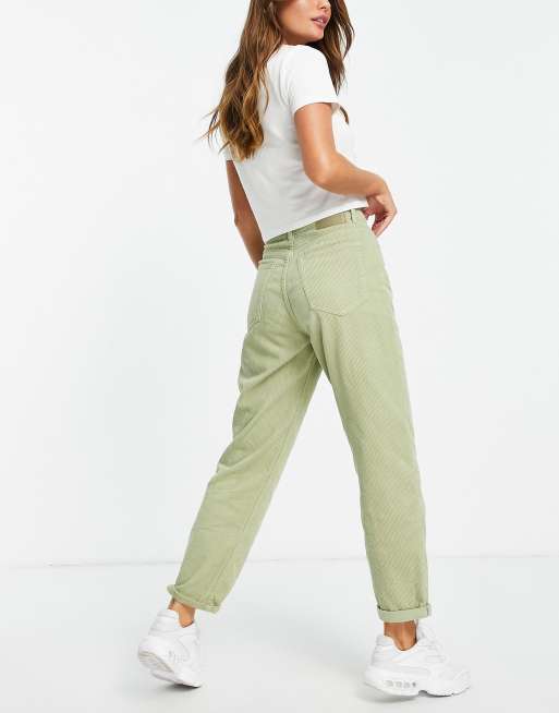 Corduroy pants best sale mom jeans