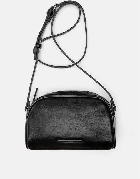 Pull&Bear Basic crossbody bag in black - view 1