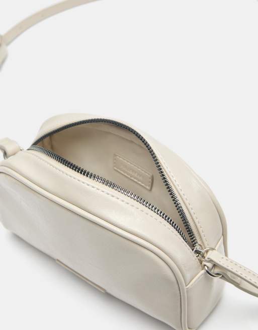 Pull&Bear Basic crossbody bag in ecru, 4 of 4