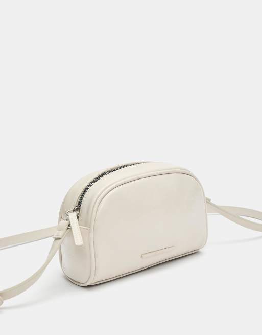 Pull&Bear - Basic crossbody tas in ecru, 2 van 4