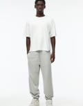 [Pull & Bear] Pull & Bear basic fleece cuffed trackies in grey XS GREY