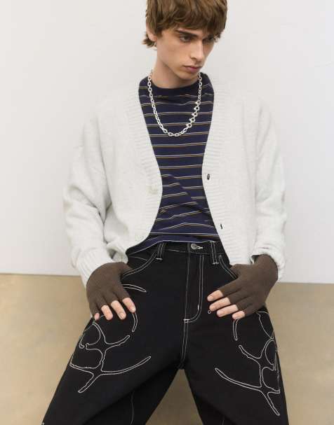 Pull&Bear - Basic gebreide wanten in bruin - view 1