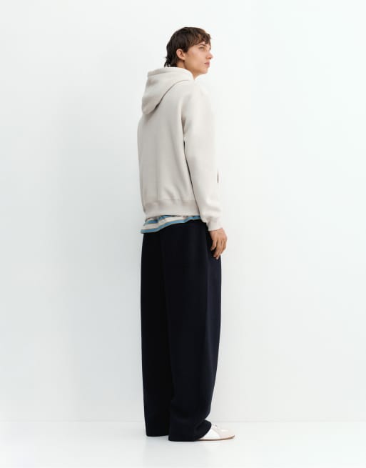 Pull&Bear basic hoodie in asgrijs, 2 van 6
