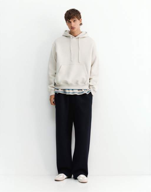 Pull&Bear basic hoodie in asgrijs, 4 van 6