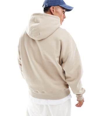 Pull&Bear basic hoodie in beige