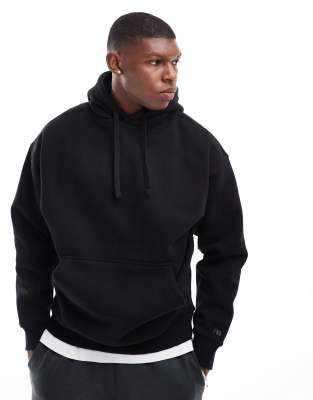 basic hoodie in black