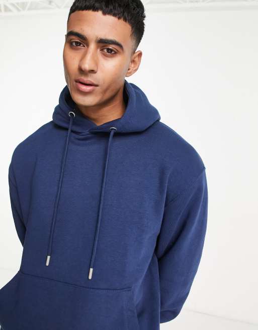 Basic blue online hoodie