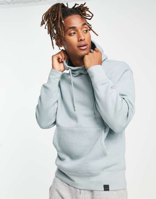 Pull and bear light blue sale hoodie