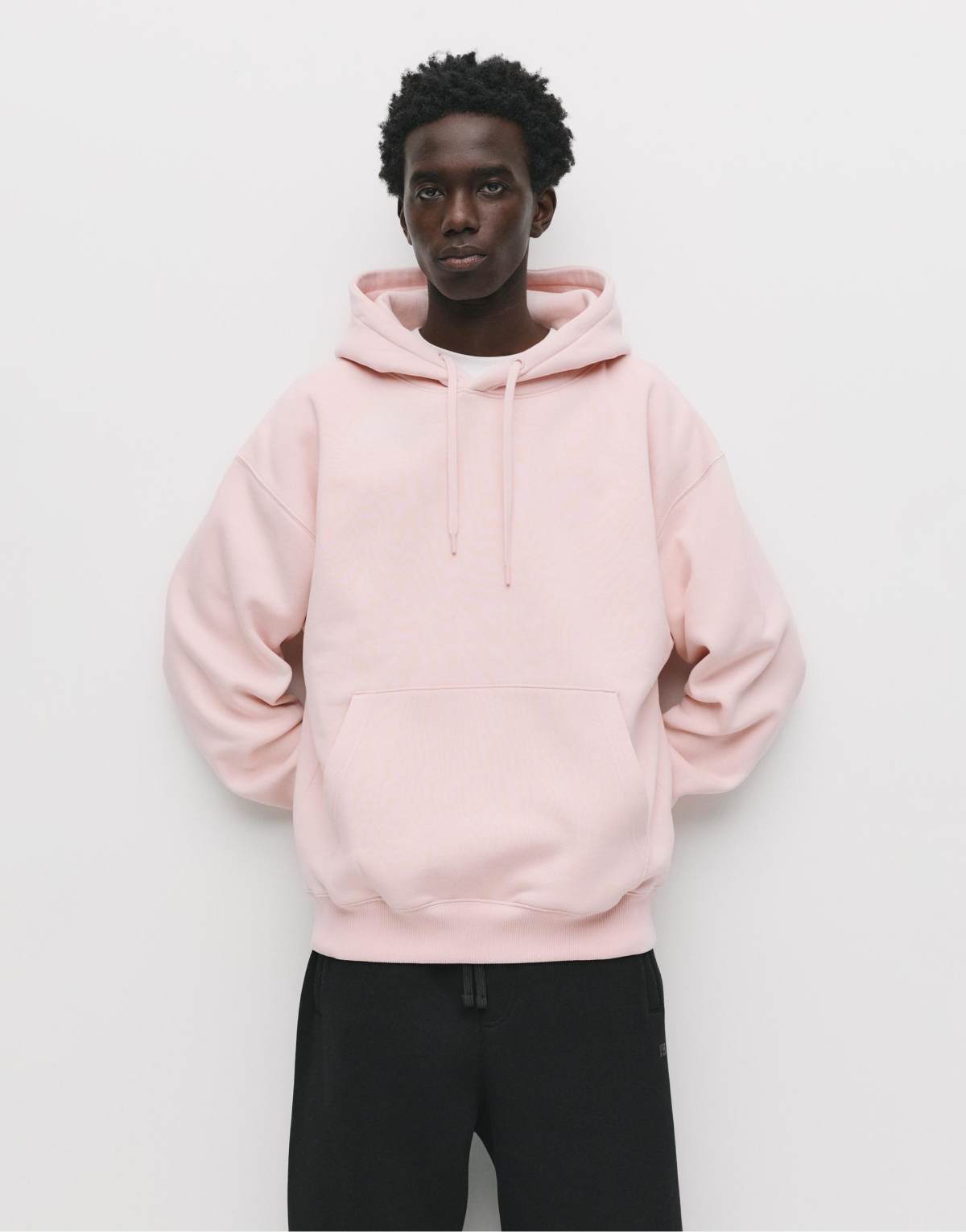 Pull&Bear Basic hoodie in pink