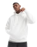 [Pull & Bear] Pull & Bear basic hoodie in white XS WHITE