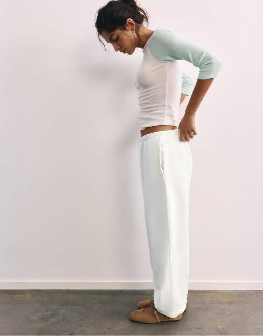 Pull&Bear Basic joggingbukser i isblå, 4 af 7
