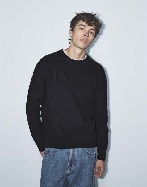 Pull&Bear basic maglione nero - view 1