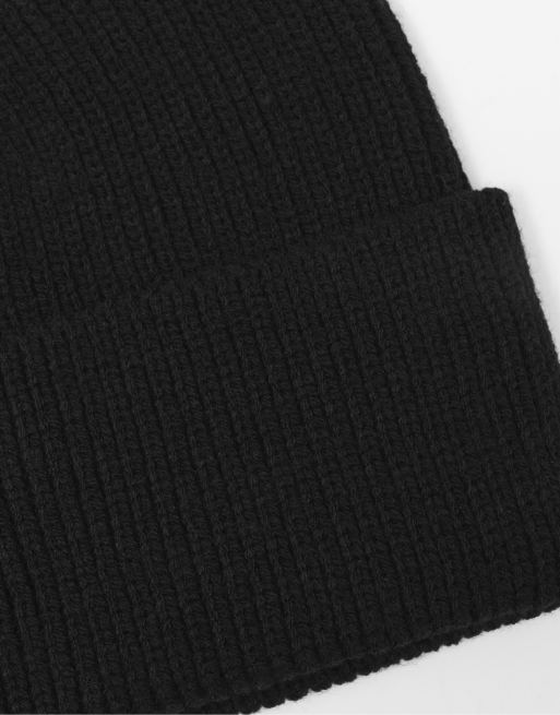 Pull&Bear basic mössa i svart, 4 av 5