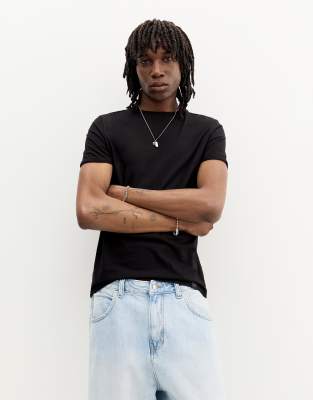 Basic-Muskelshirt in Schwarz Schwarz L