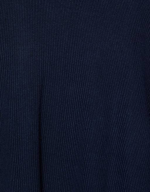 Pull&Bear Basic-Pullover in Marineblau, 6 von 7