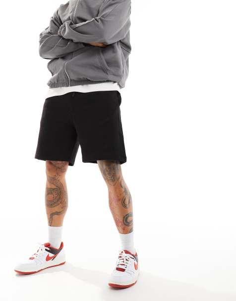 Pull&Bear – Basic-Shorts aus Jersey in Schwarz - view 1