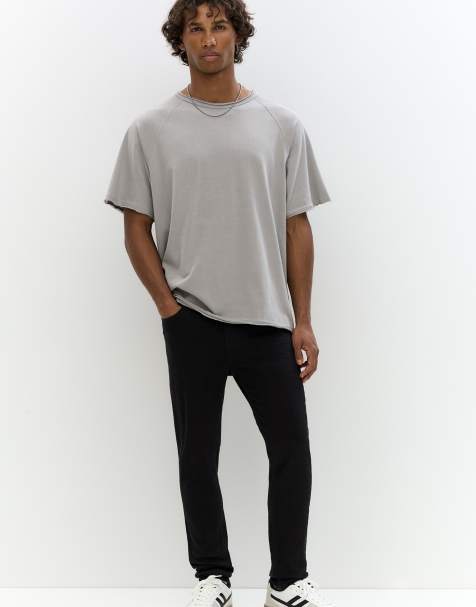 Pull&Bear Basic skinny jeans in black - view 1