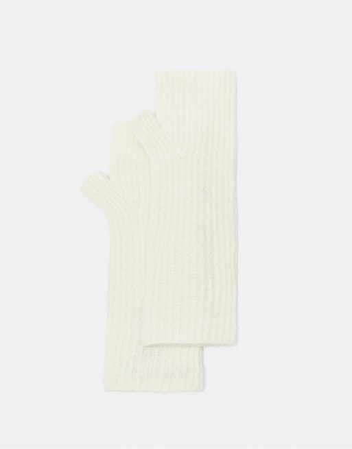 Pull&Bear basic stickade vantar i beige, 4 av 4