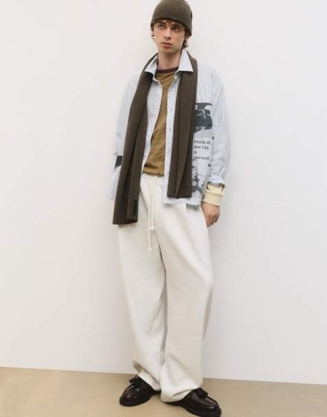 Pull&Bear – Basic-Strickschal in Braun - view 1