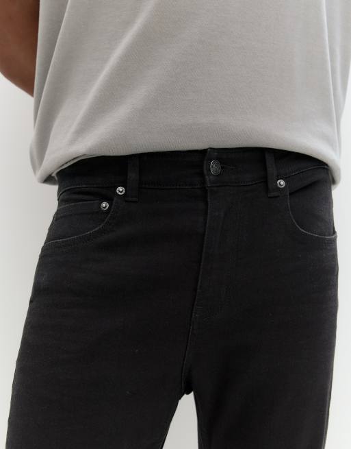 Pull&Bear – Basic – Svarta skinny jeans, 3 av 4